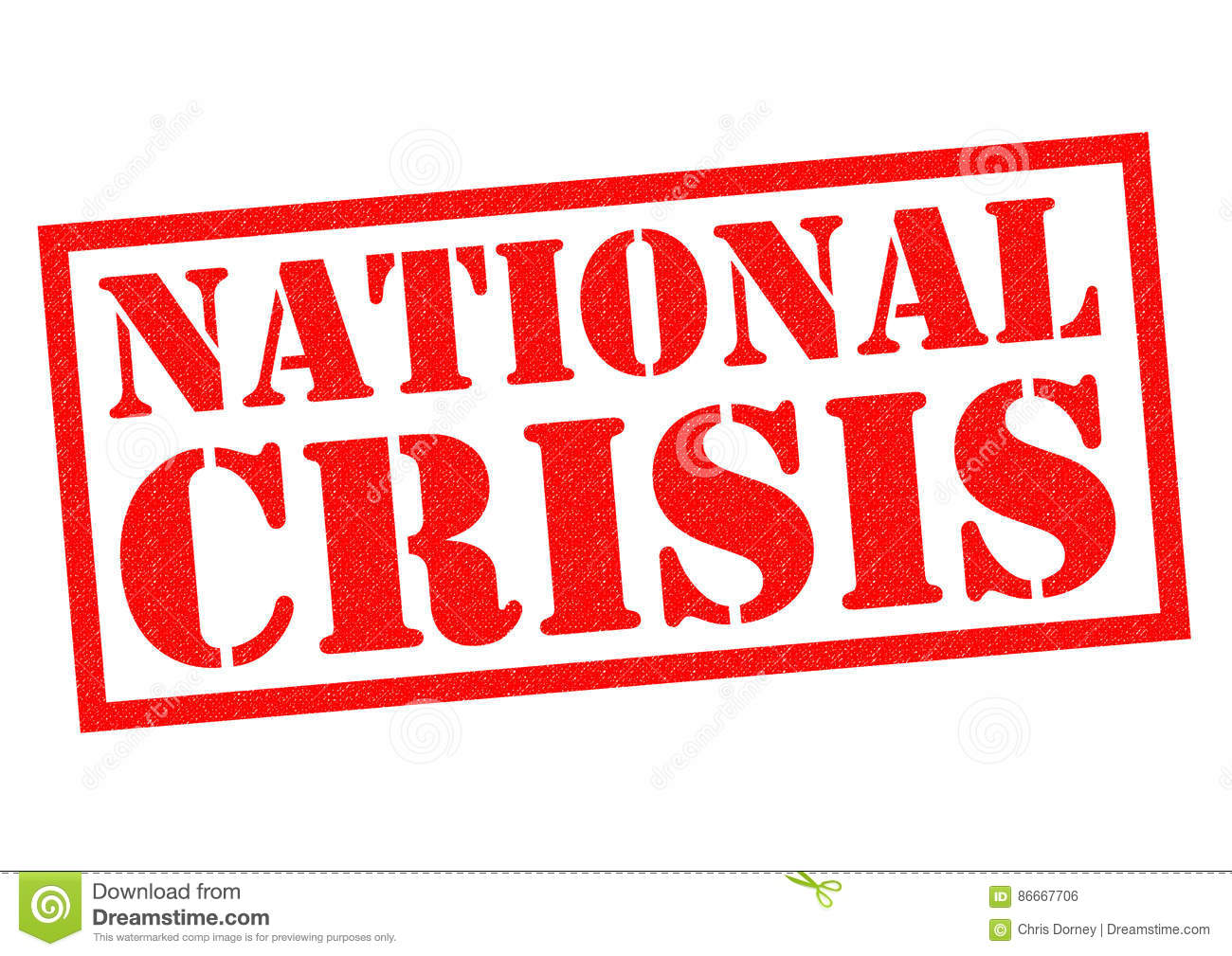 national-crisis-red-rubber-stamp-over-white-background-86667706